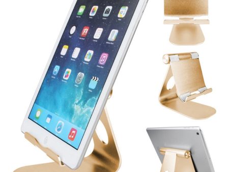 Universal foldable tablet desktop holder - Gold Online Sale