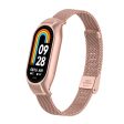 Xiaomi Smart Band 8 milanese metal strap with cover - Rose Pink Hot on Sale