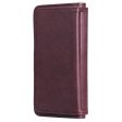 10-slot wallet case for iPhone 13 - Wine Red Hot on Sale