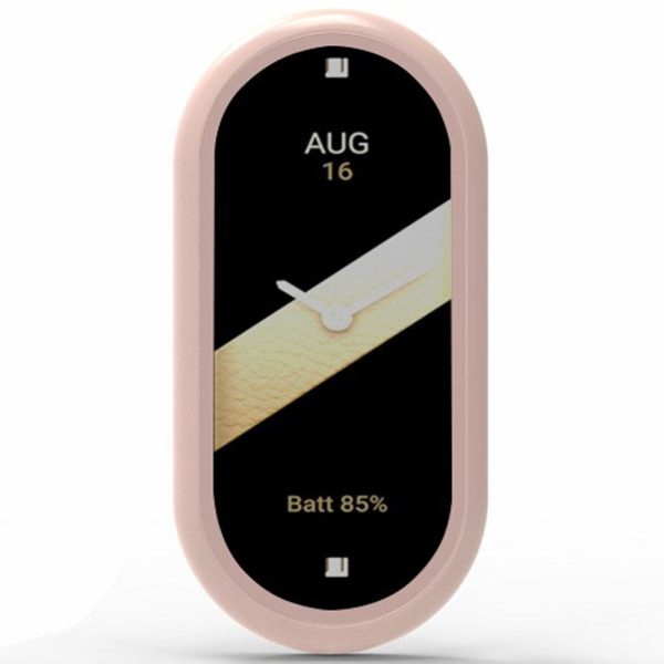 Xiaomi Mi Band 9 Ceramic Edition Anti-Drop Bump Resistant Watch Case with Built-In Tempered Glass Film - Pink For Sale