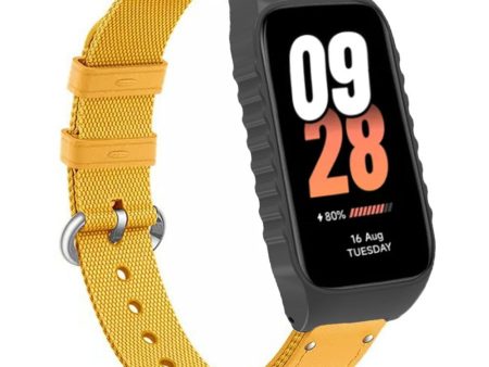 Xiaomi Smart Band 8 Active   Redmi Smart Band 2 Strap Nylon Canvas Woven Watch Bands - Yellow Discount