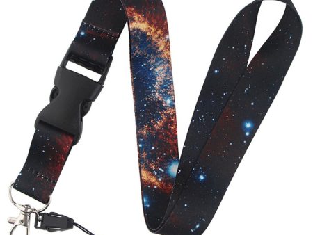 Universal starry sky style lanyard - Black Enigmatic Nebula Online