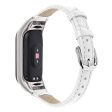 Xiaomi Smart Band 8 Cowhide crocodile pattern leather strap - White For Discount