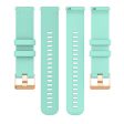 20mm Universal texture pattern silicone strap - Green Sale