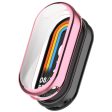 Xiaomi Smart Band 8   Mi Band 9   9 NFC Electroplating Full Protection Cover Flexible Watch Frame Case - Pink Fashion