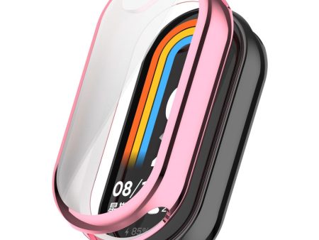 Xiaomi Smart Band 8   Mi Band 9   9 NFC Electroplating Full Protection Cover Flexible Watch Frame Case - Pink Fashion