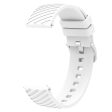 18mm Universal texture pattern silicone strap - White Online Sale