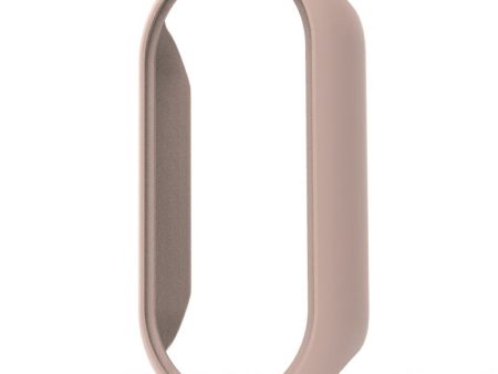 Xiaomi Mi Band 9 Ceramic Edition Anti-Drop Bump Resistant Watch Case with Built-In Tempered Glass Film - Pink For Sale