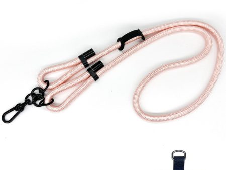 Polyester Rope Adjustable Phone Lanyard with Strap - Rose Gold Sale