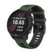 20mm Universal dual-color silicone watch strap - Army Green   Black Online