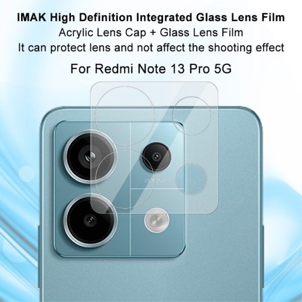 IMAK glass camera protector with acrylic lens cap for Xiaomi Redmi Note 13 Pro For Discount