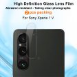 IMAK 2pcs ultra clear glass camera lens protector for Sony Xperia 1 V Hot on Sale