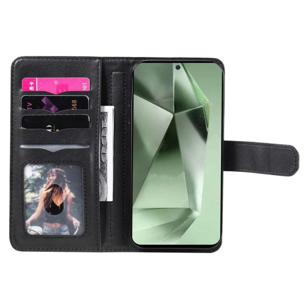 10-slot Samsung Galaxy S24 FE wallet case - Black For Sale