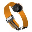 20mm Universal Silicone strap with folding black buckle - Yellow Cheap