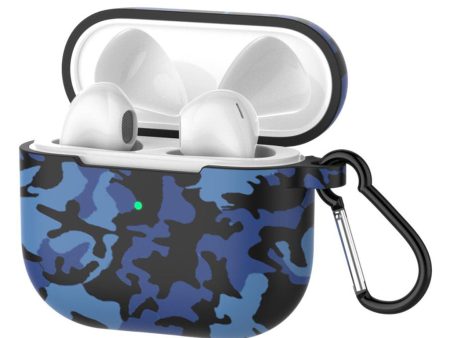 AirPods 3 colorful silicone pattern case - Camouflage Blue Online Hot Sale