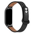 Xiaomi Smart Band 8 Genuine leather strap with black cover - Black Hot on Sale