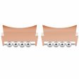 1 Pair Samsung Galaxy Watch4   5   6   7 Strap Metal Connector Beads Design Watch Band Connect Adapter - Rose Gold Online Hot Sale