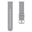 18mm Universal texture pattern silicone strap - Grey For Cheap