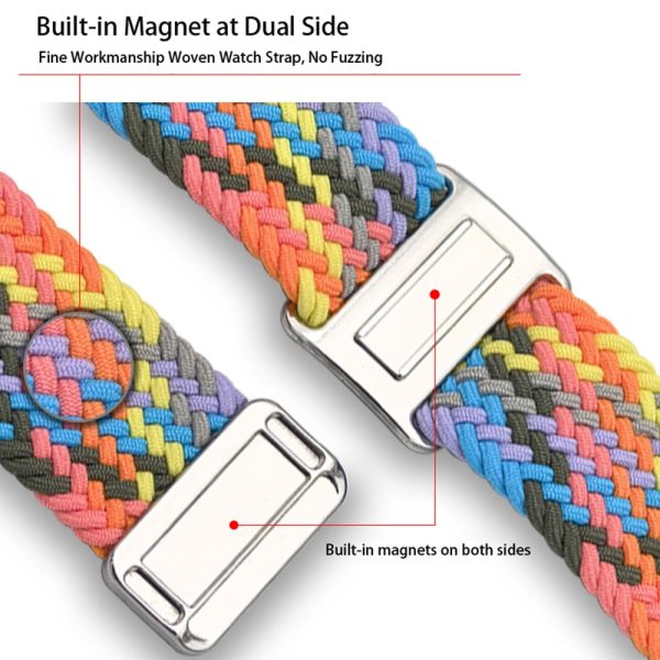 Xiaomi Smart Band 8 Pro   Redmi Watch 4 Loop Strap Magnetic Buckle Woven Watch Band - Light Pink Online Sale