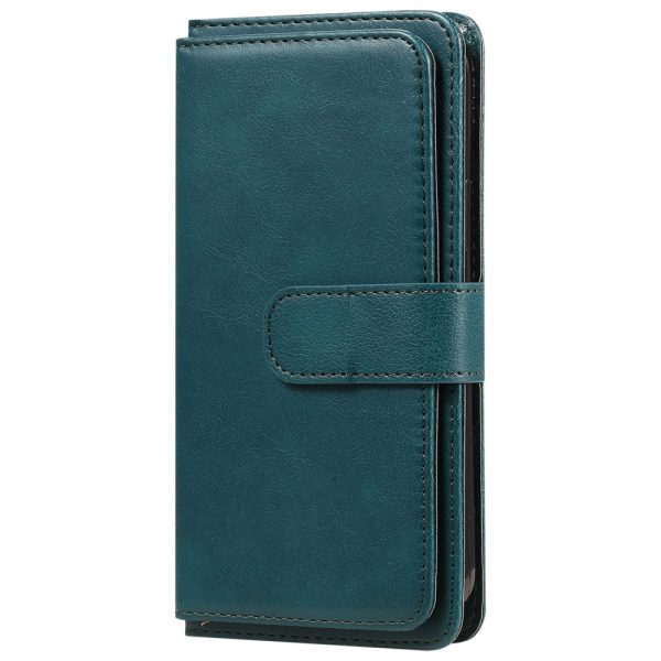 10-slot wallet case for Samsung Galaxy M52 5G - Blackish Green For Sale