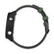 20mm Universal dual-color silicone watch strap - Army Green   Black Online