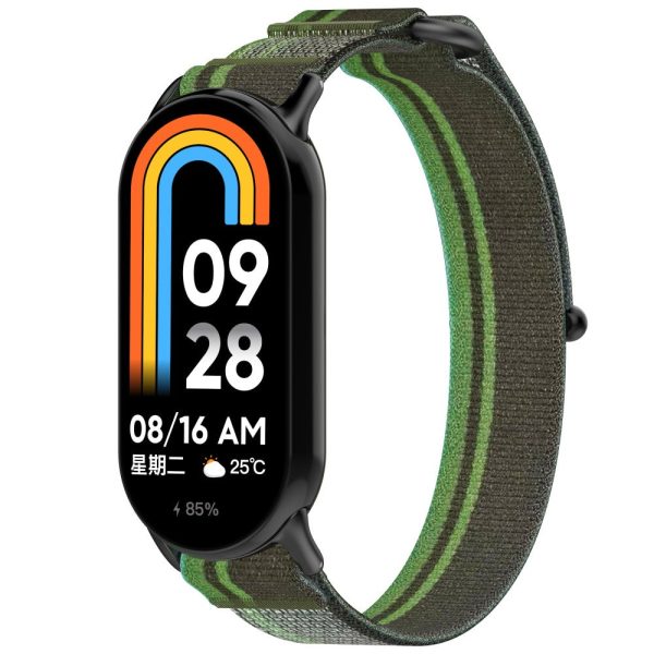 Xiaomi Smart Band 8   Smart Band 8 NFC Watch Strap Breathable Nylon Sport Strap - Blackish Green Hot on Sale