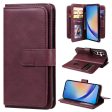 10-slot Samsung Galaxy A35 wallet case - Wine Red on Sale