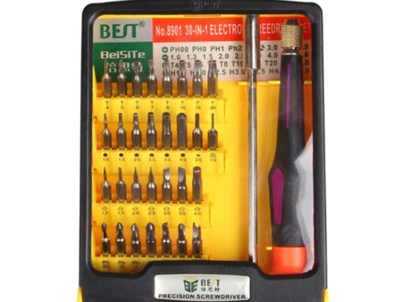 BEST Universal BST-8901 30-in-1 Multipurpose CR-V Screwdriver Repair Set Discount