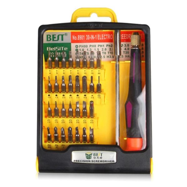 BEST Universal BST-8901 30-in-1 Multipurpose CR-V Screwdriver Repair Set Discount