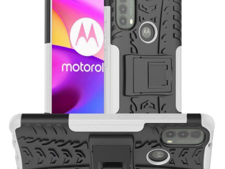 Offroad case - Motorola Moto E40 - White on Sale