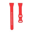 20mm Universal silicone 8 shaped buckle watch strap - Red For Cheap