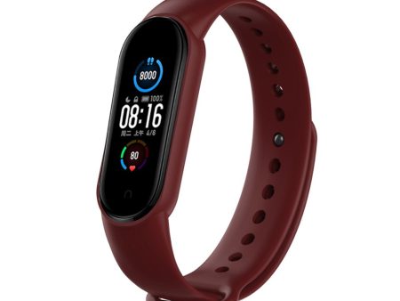 Xiaomi Mi Band 5 durable watch band - Wine Red Online