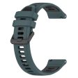 20mm Universal dual color silicone strap - Olive Green   Black Online now