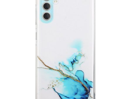 Marble design Samsung Galaxy A25 cover - Blue Hot on Sale