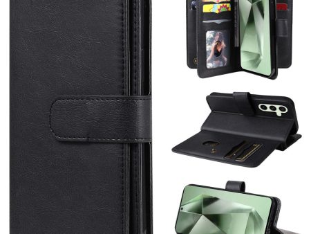 10-slot Samsung Galaxy S24 FE wallet case - Black For Sale