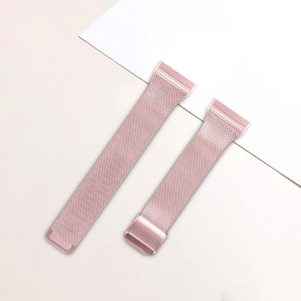 Fitbit Sense   Versa 3 milanese stainless steel watch band - Pink Online Sale