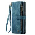 CaseMe zipper-wallet phone case for Google Pixel 8 - Blue Sale