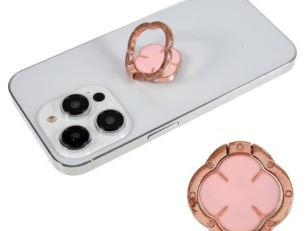 Clover style smartphone ring holder - Pink Online now