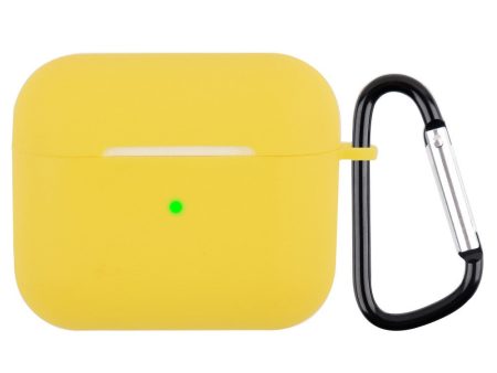 AirPods silicone case with carabiner - Yellow Online