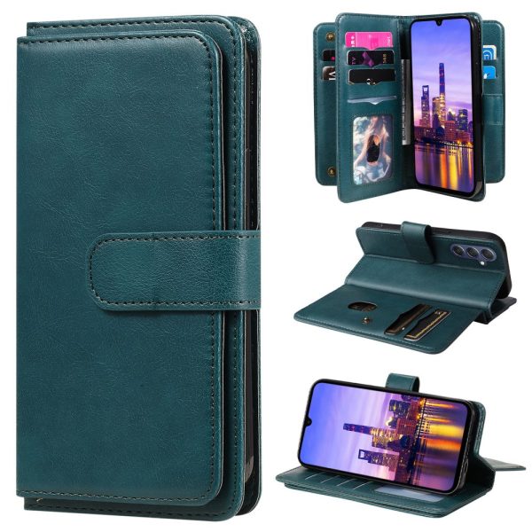 10-slot Samsung Galaxy A16 wallet case - Green Discount