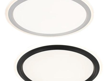 Duke LED Oyster Light CCT 60w White, Black Hot on Sale