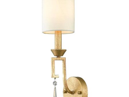 Lemuria Indoor Wall Light Distressed Gold Discount