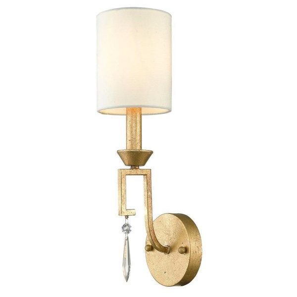 Lemuria Indoor Wall Light Distressed Gold Discount