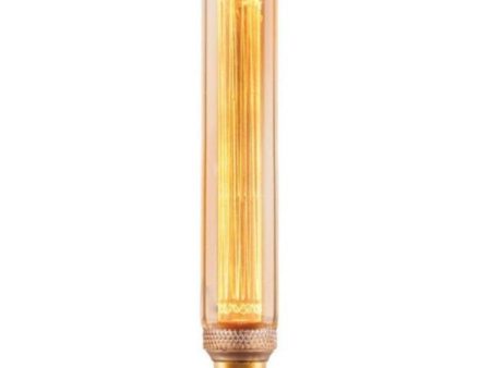 Vintage Banana Filament LED Globes Dimmable in Amber For Sale