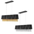 Zuma 6Lt Isle Pendant Light in Satin Black Gold or Satin Black Silver For Cheap