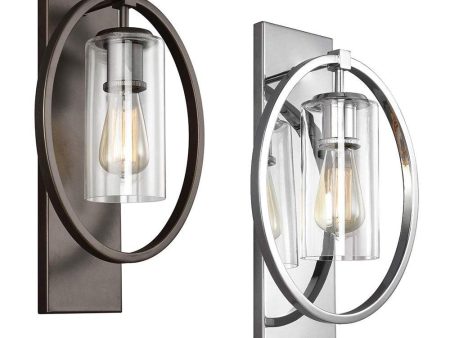 Marlena Indoor Wall Light Antique Bronze, Polished Chrome For Cheap