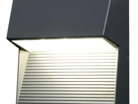 Freyr Square Outdoor LED Wall Light 6w Graphite Hot on Sale