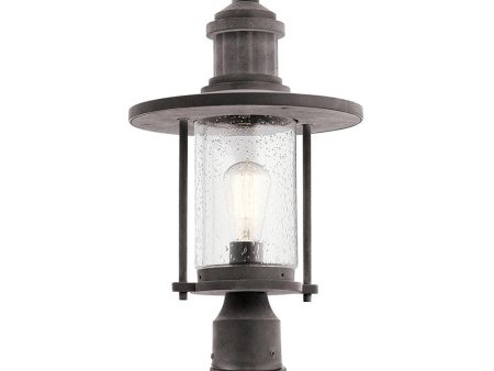 Riverwood 8  Pedestal Lantern in Weathered Zinc Online now