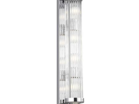 Paulson Indoor LED Bar Wall Light 4Lt 12w Chrome For Cheap