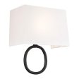 indo Indoor Wall Light Aged Iron   White Hot on Sale